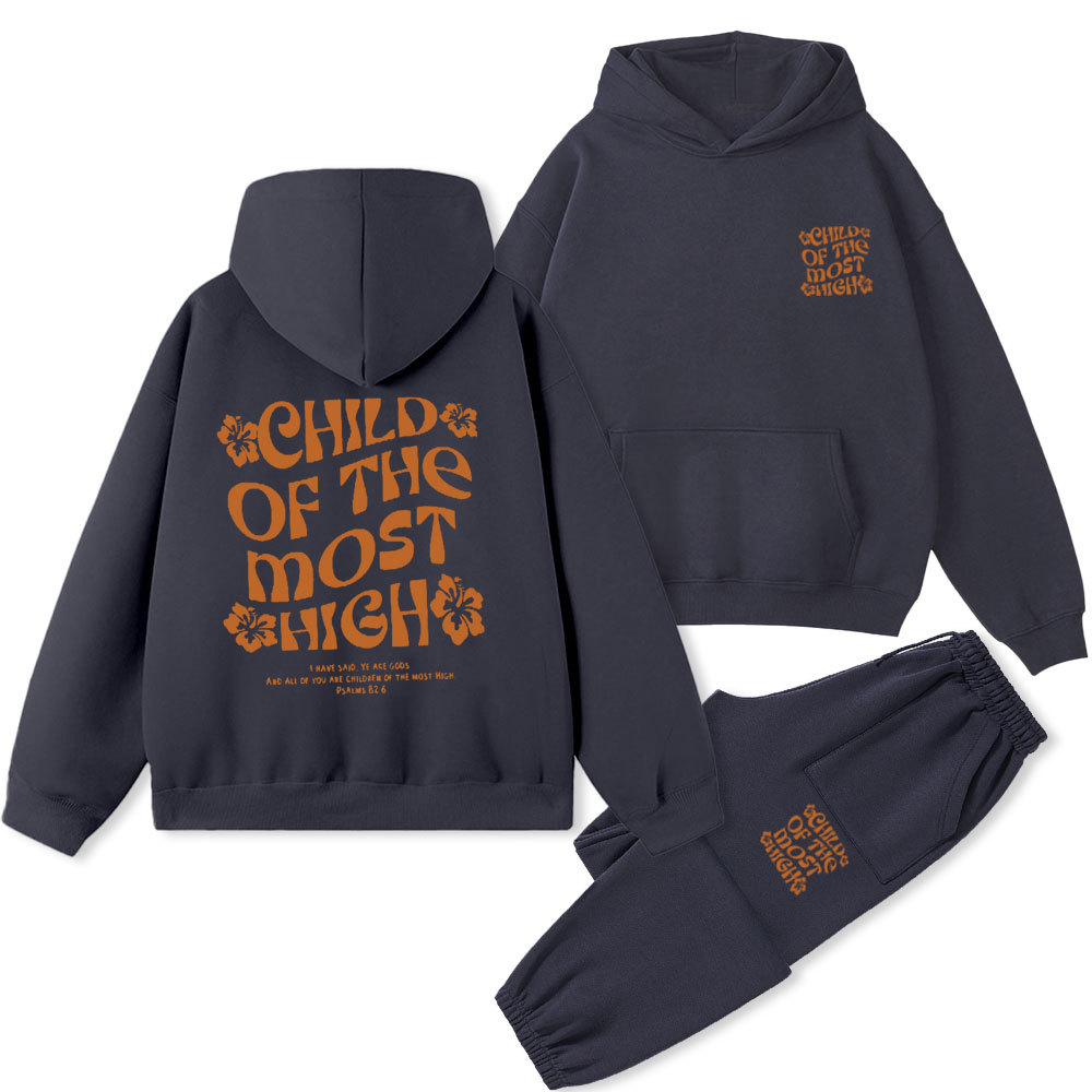 Child Of The Most High Christian Fleece Hoodie Set