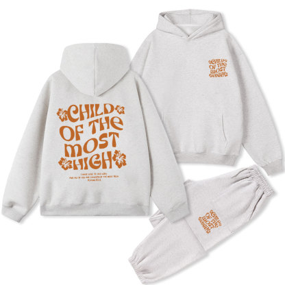 Child Of The Most High Christian Fleece Hoodie Set
