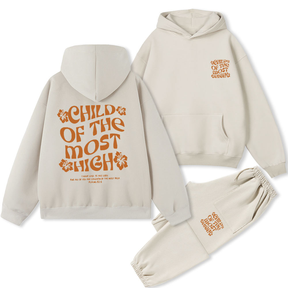 Child Of The Most High Christian Fleece Hoodie Set