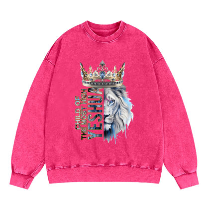 Child Of The Most High Christian Washed Sweatshirt