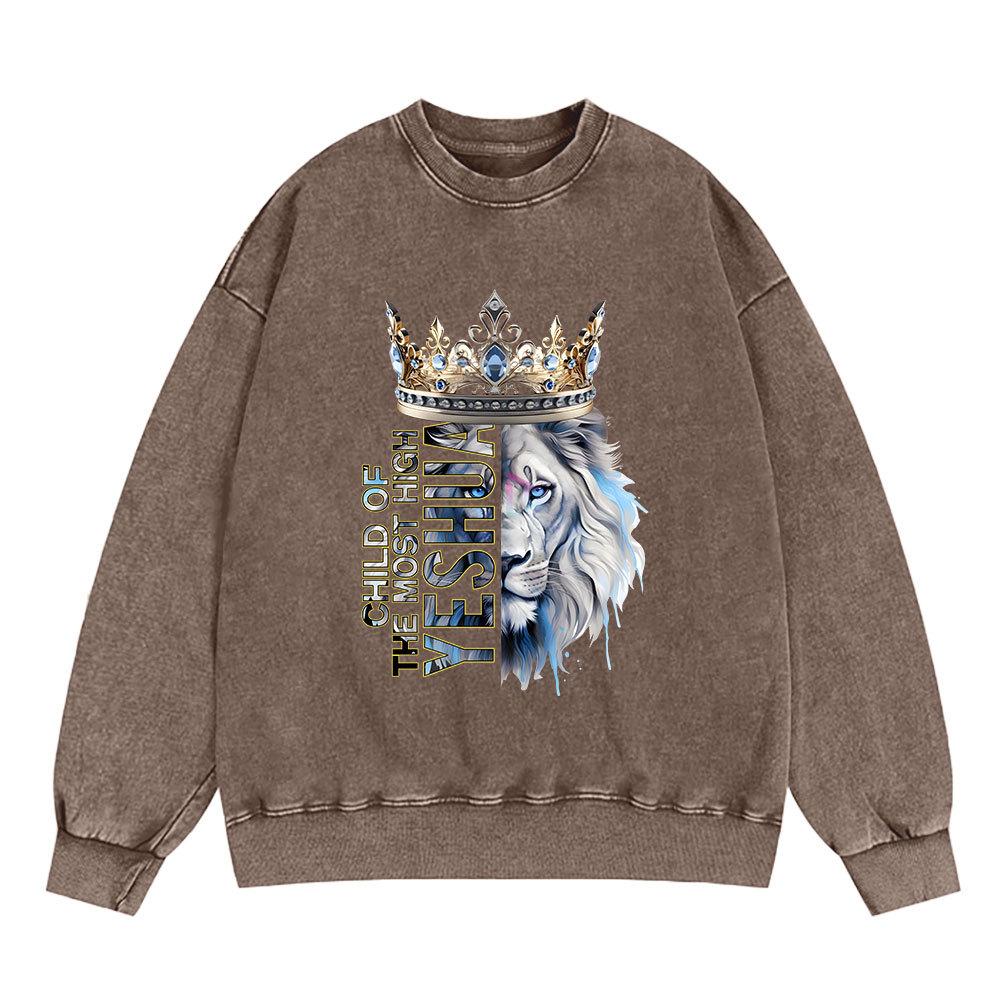 Child Of The Most High Christian Washed Sweatshirt