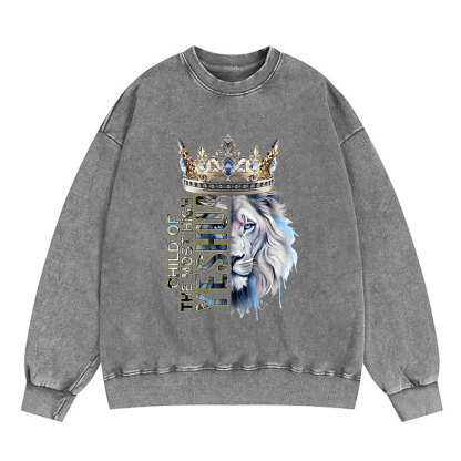 Child Of The Most High Christian Washed Sweatshirt