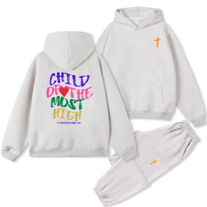 Child Of The Most High Christian Fleece Hoodie Set