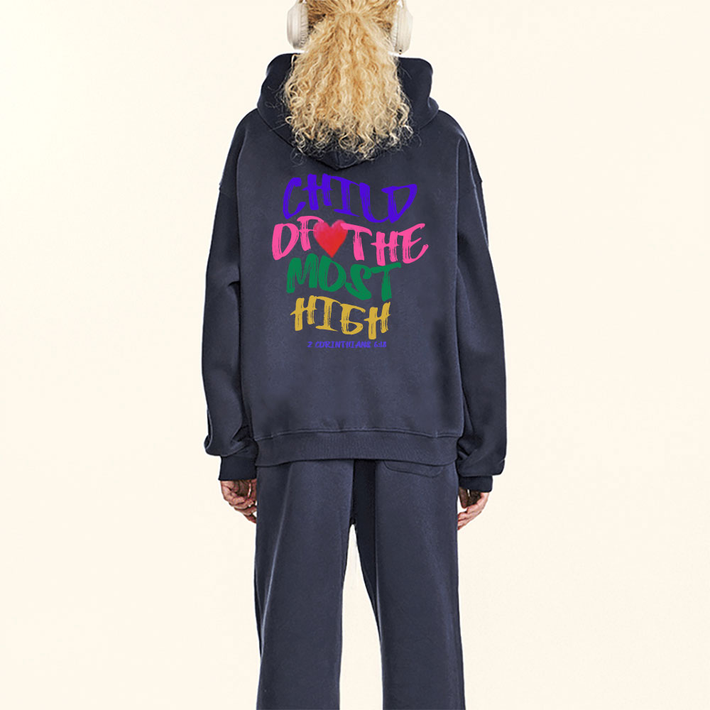 Child Of The Most High Christian Fleece Hoodie Set