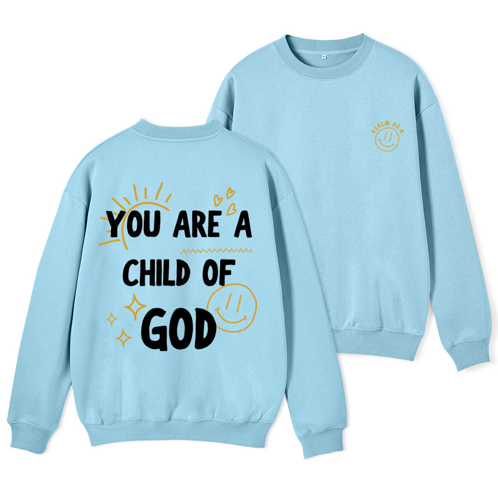 Child of God Christian Fleece Sweatshirt Sale - GuidingCross