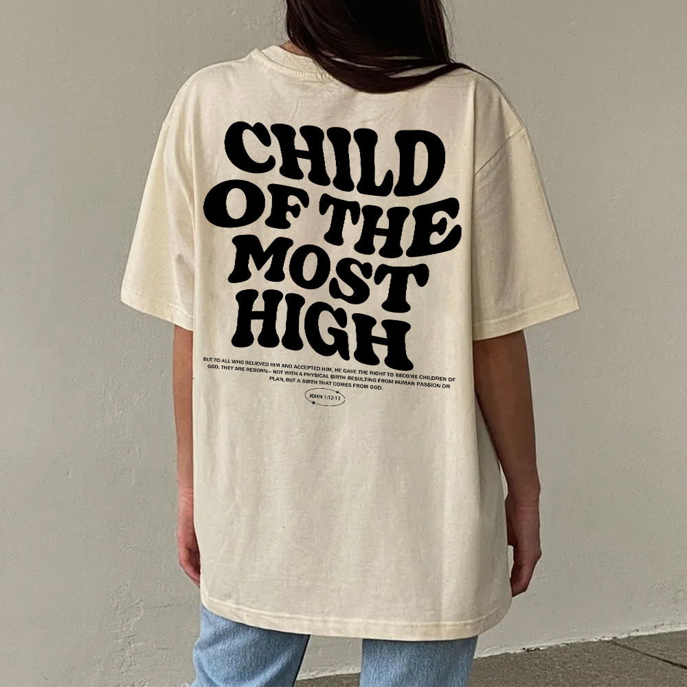 Child of the Most High Christian Washed T-Shirt