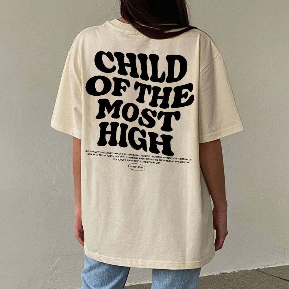 Child of the Most High Christian Washed T-Shirt