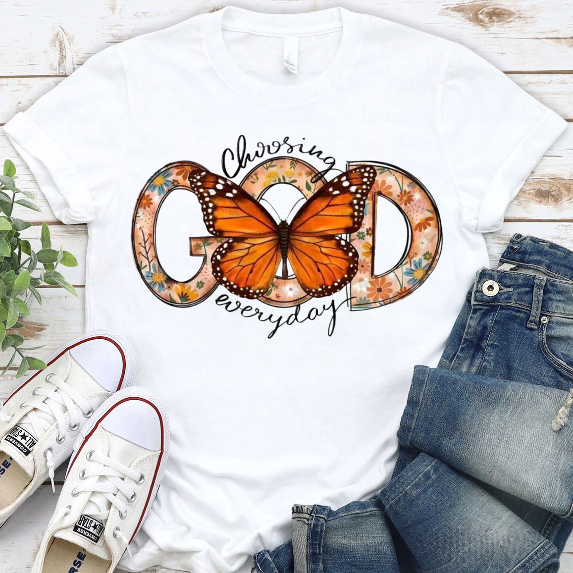 Choosing God Everyday Christian T-Shirt