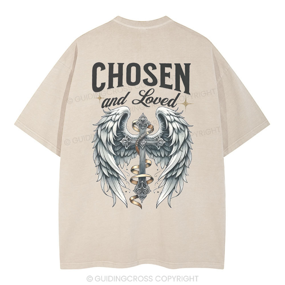 Chosen And love Christian Washed T-Shirt