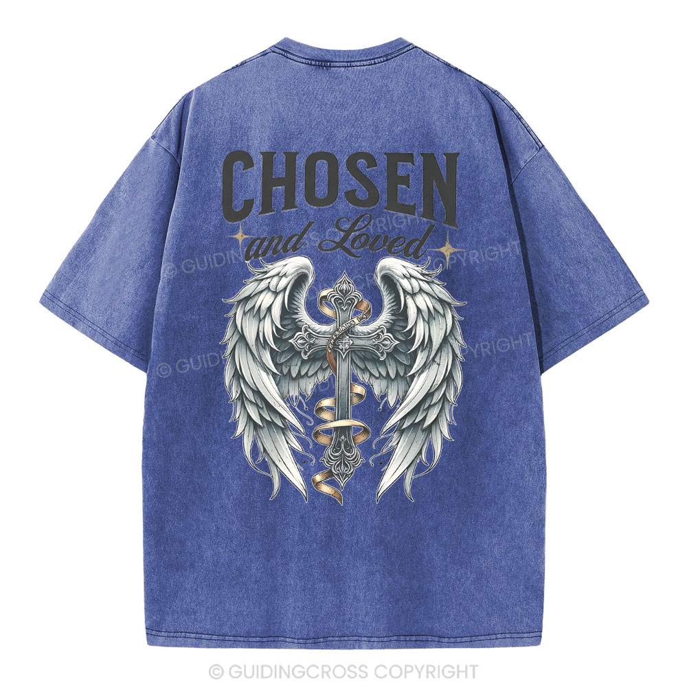 Chosen And love Christian Washed T-Shirt