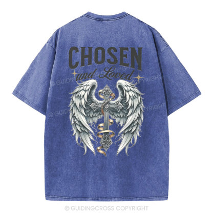 Chosen And love Christian Washed T-Shirt
