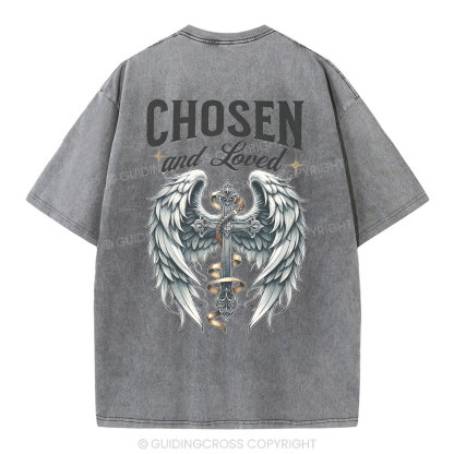 Chosen And love Christian Washed T-Shirt