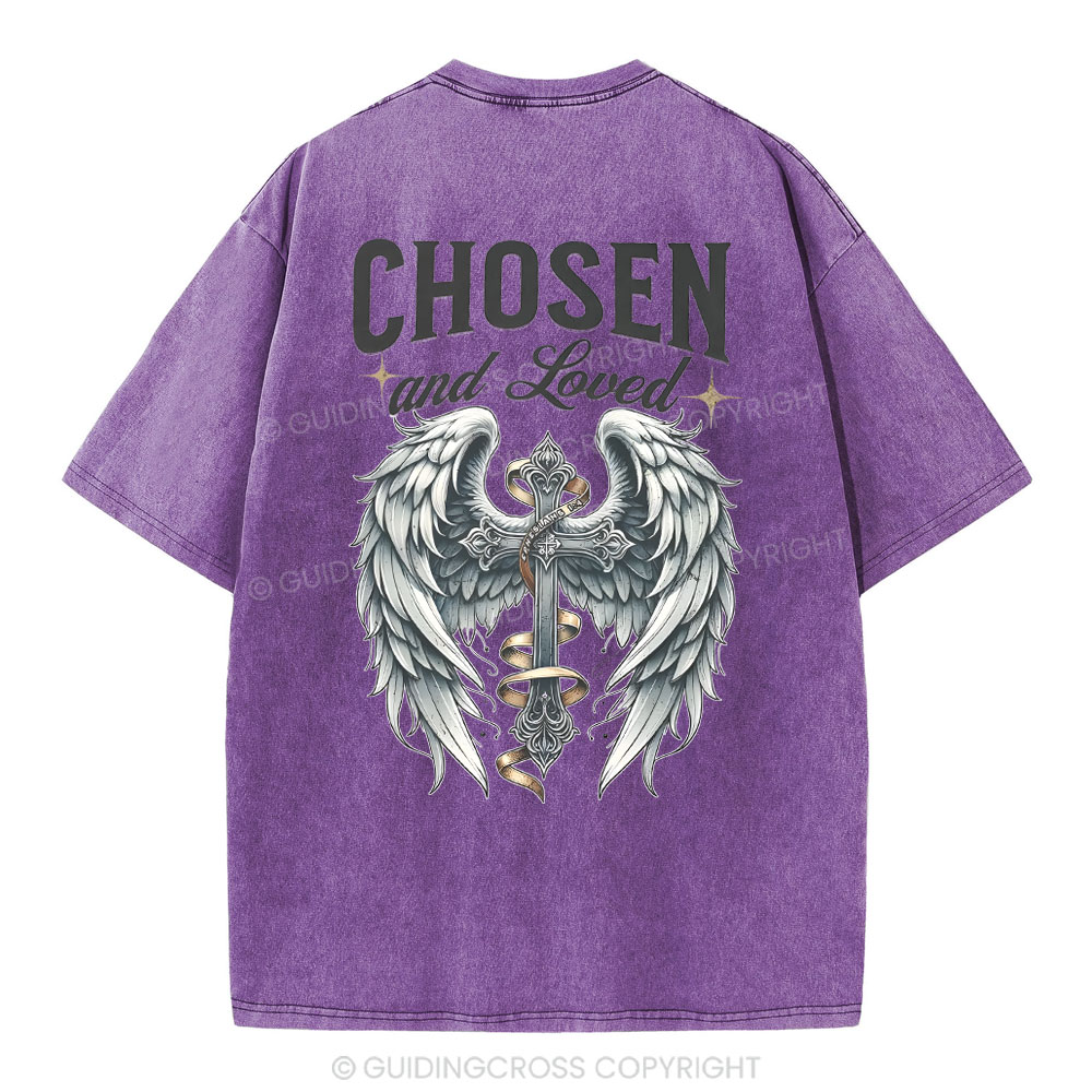Chosen And love Christian Washed T-Shirt