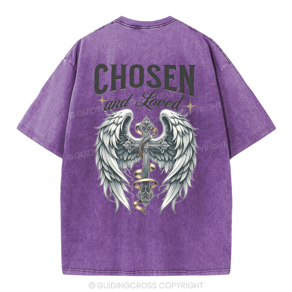 Chosen And love Christian Washed T-Shirt