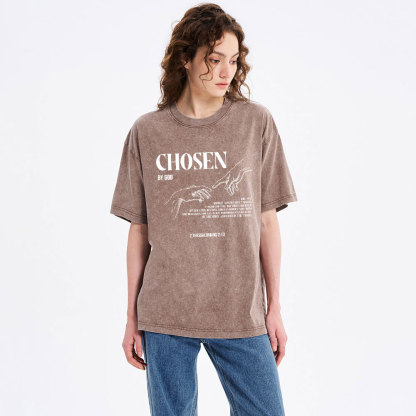 Chosen By God Christian Washed T-Shirt