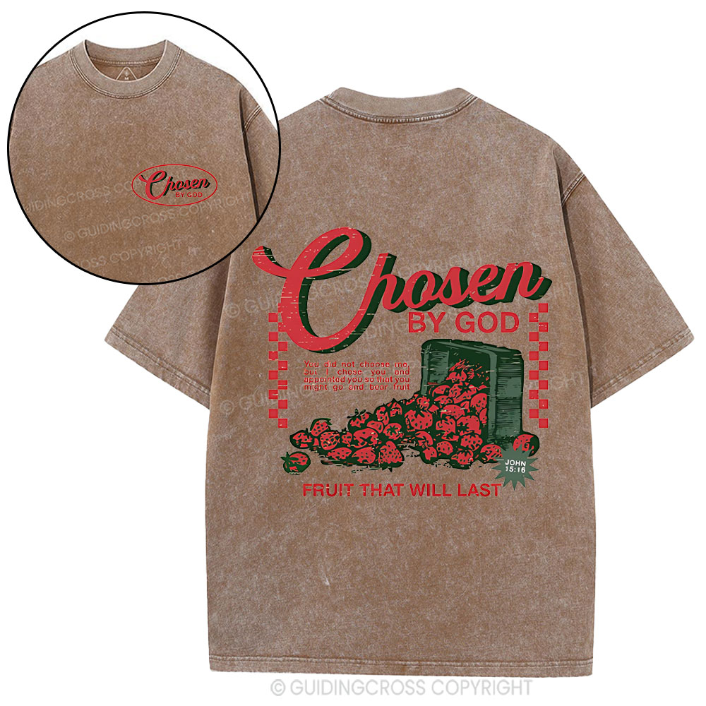 Chosen By God Christian Washed T-Shirt