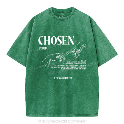 Chosen By God Christian Washed T-Shirt