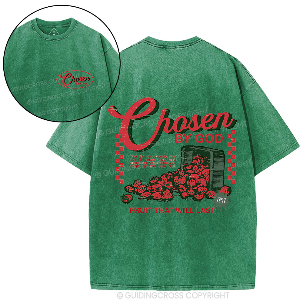 Chosen By God Christian Washed T-Shirt