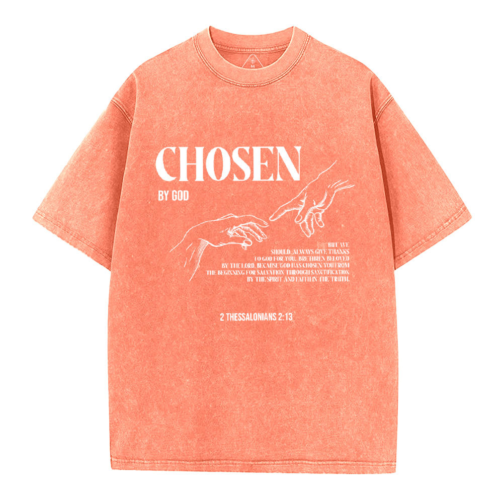 Chosen By God Christian Washed T-Shirt