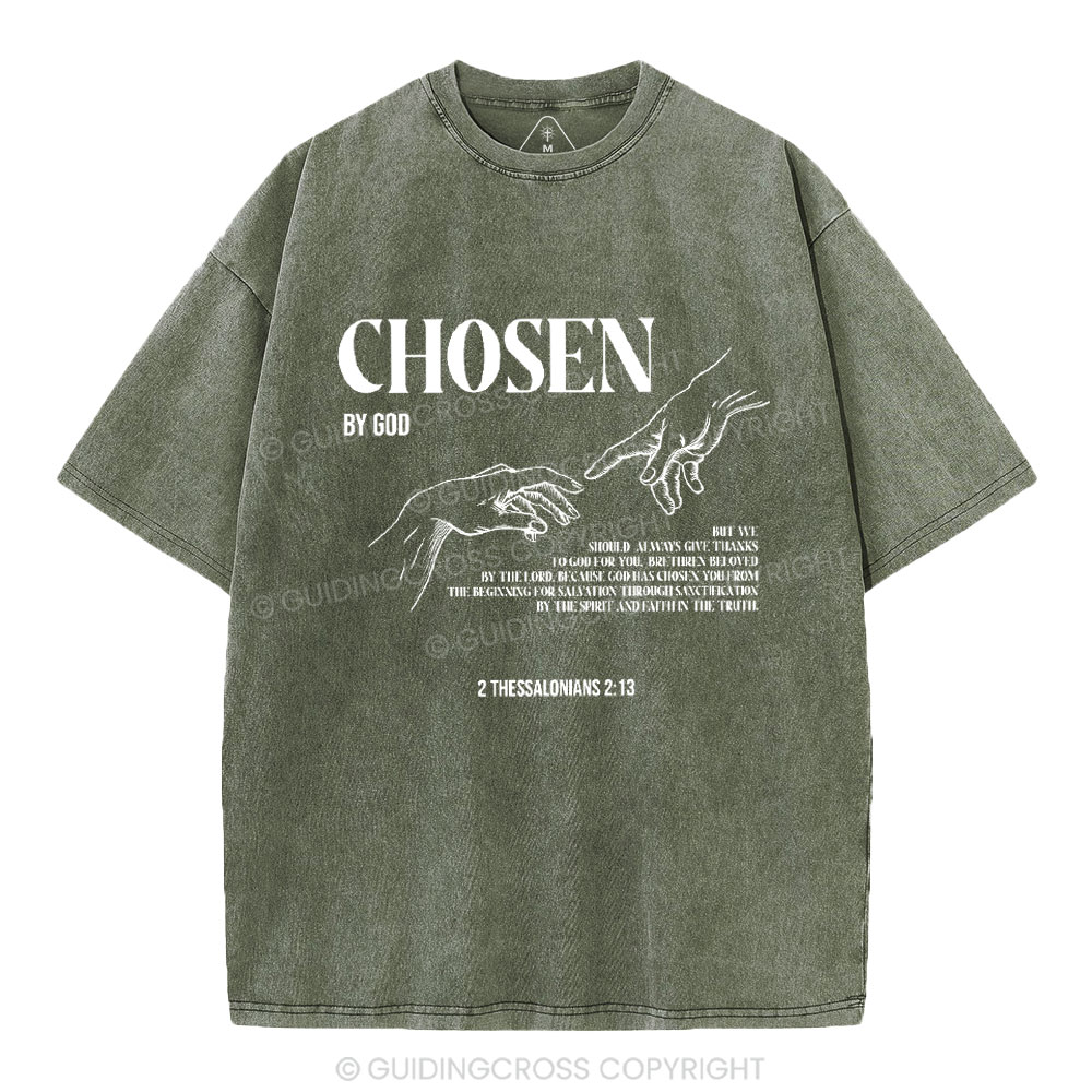 Chosen By God Christian Washed T-Shirt