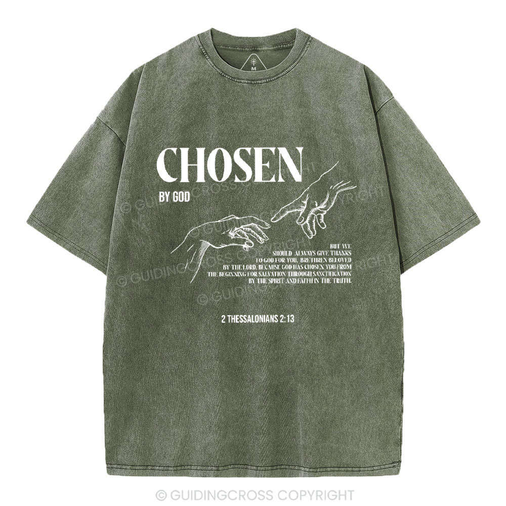 Chosen By God Christian Washed T-Shirt