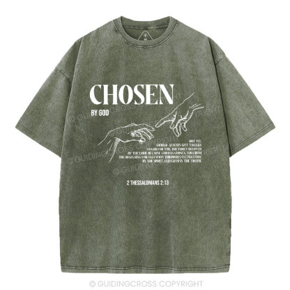 Chosen By God Christian Washed T-Shirt