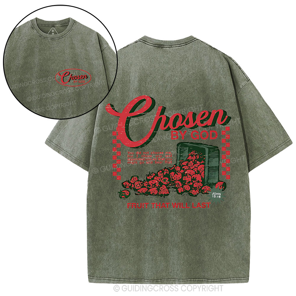 Chosen By God Christian Washed T-Shirt