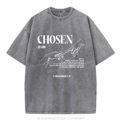 Chosen By God Christian Washed T-Shirt
