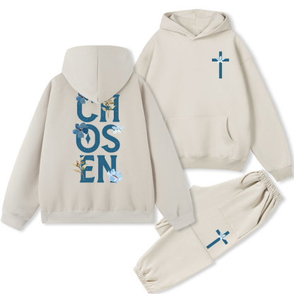 Chosen Christian Fleece Hoodie Set