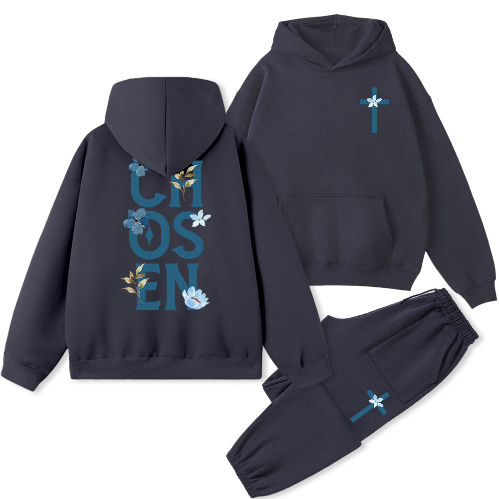 Chosen Christian Fleece Hoodie Set