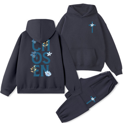 Chosen Christian Fleece Hoodie Set