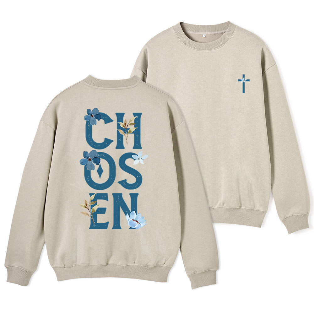 Chosen Christian Fleece Sweatshirt Sale - GuidingCross