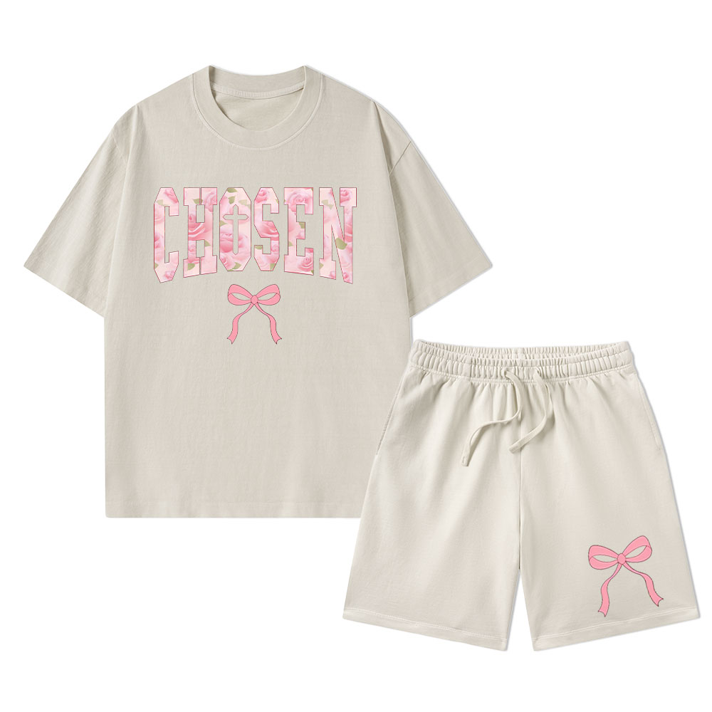 Chosen Christian Washed T-Shirt & Shorts
