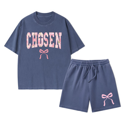 Chosen Christian Washed T-Shirt & Shorts