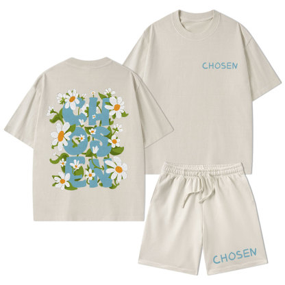 Chosen Christian Washed T-Shirt & Shorts