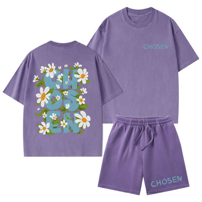 Chosen Christian Washed T-Shirt & Shorts