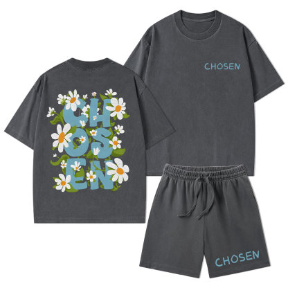 Chosen Christian Washed T-Shirt & Shorts