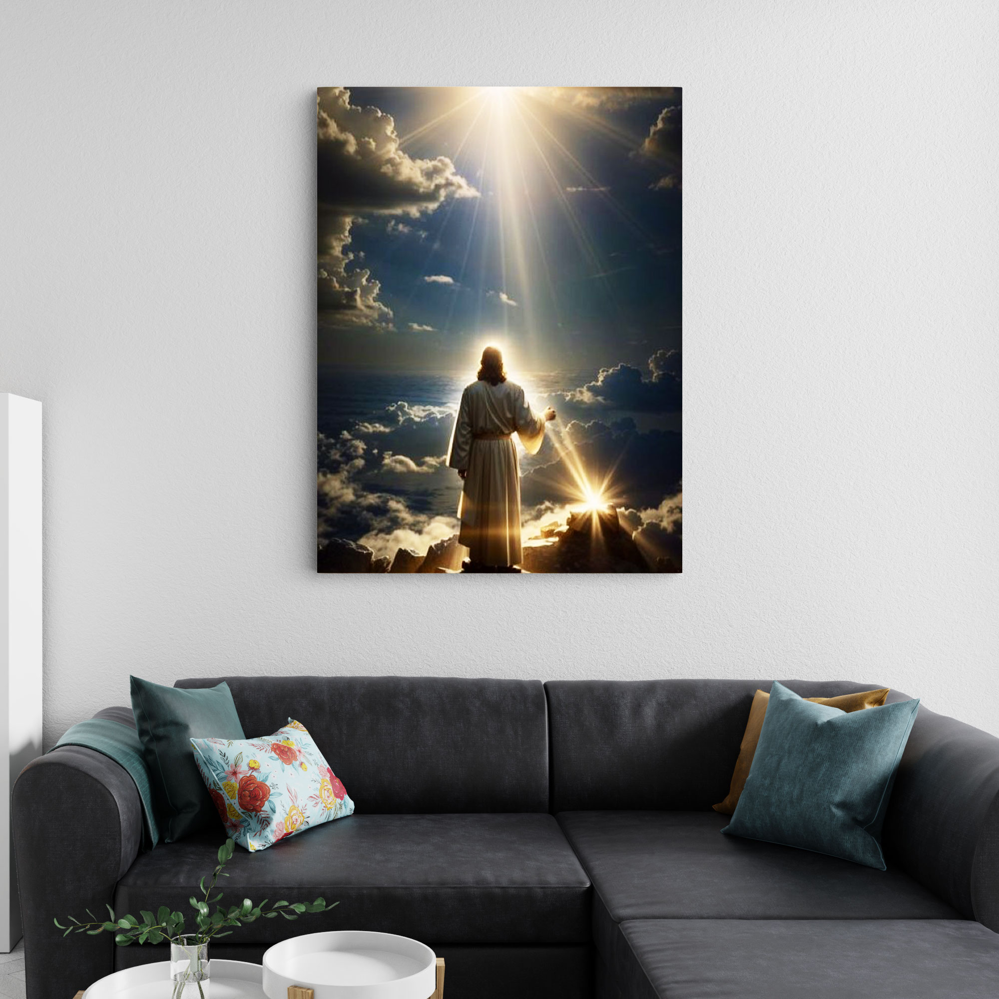 Christ Almighty Returns Christian  Canvas Wall Art