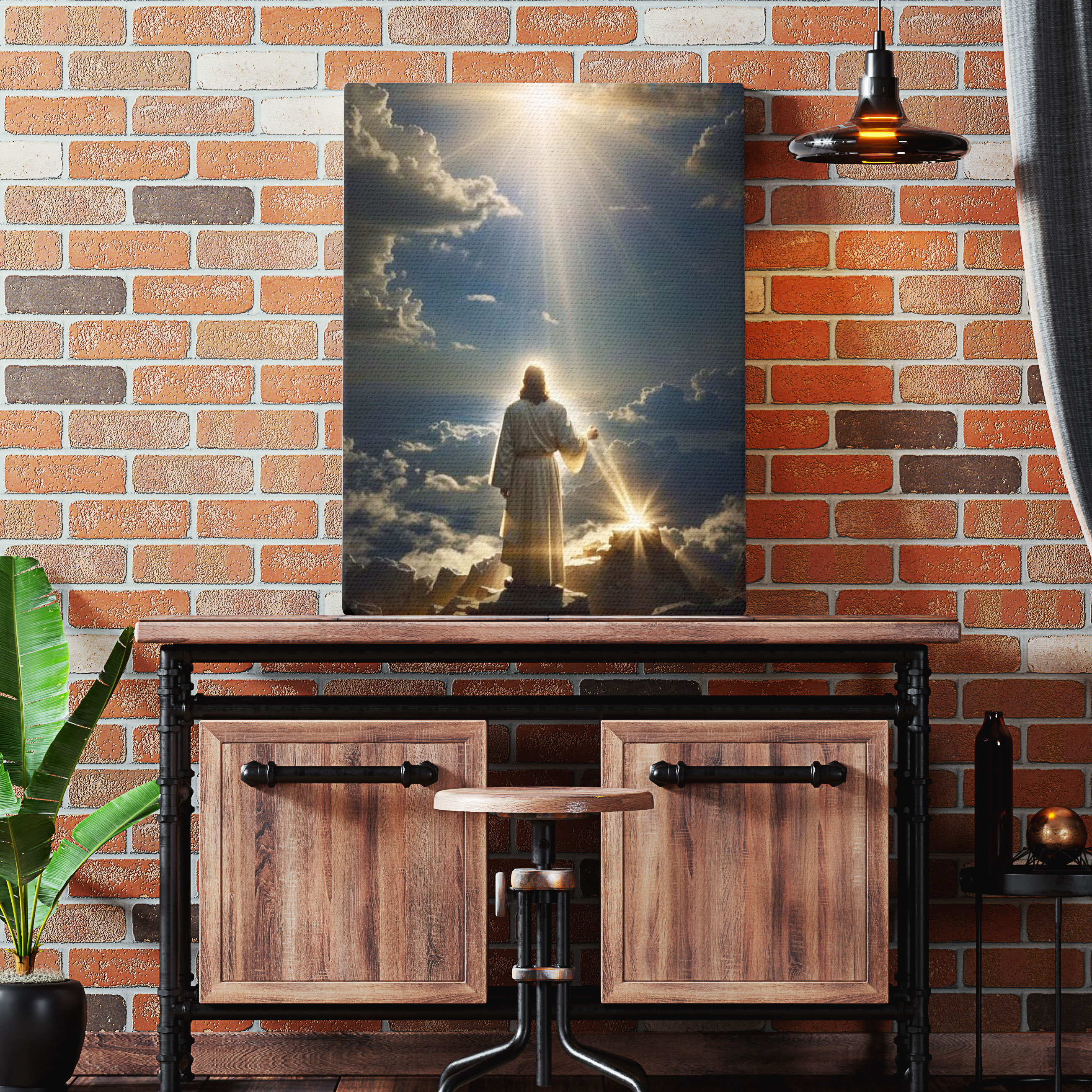 Christ Almighty Returns Christian  Canvas Wall Art