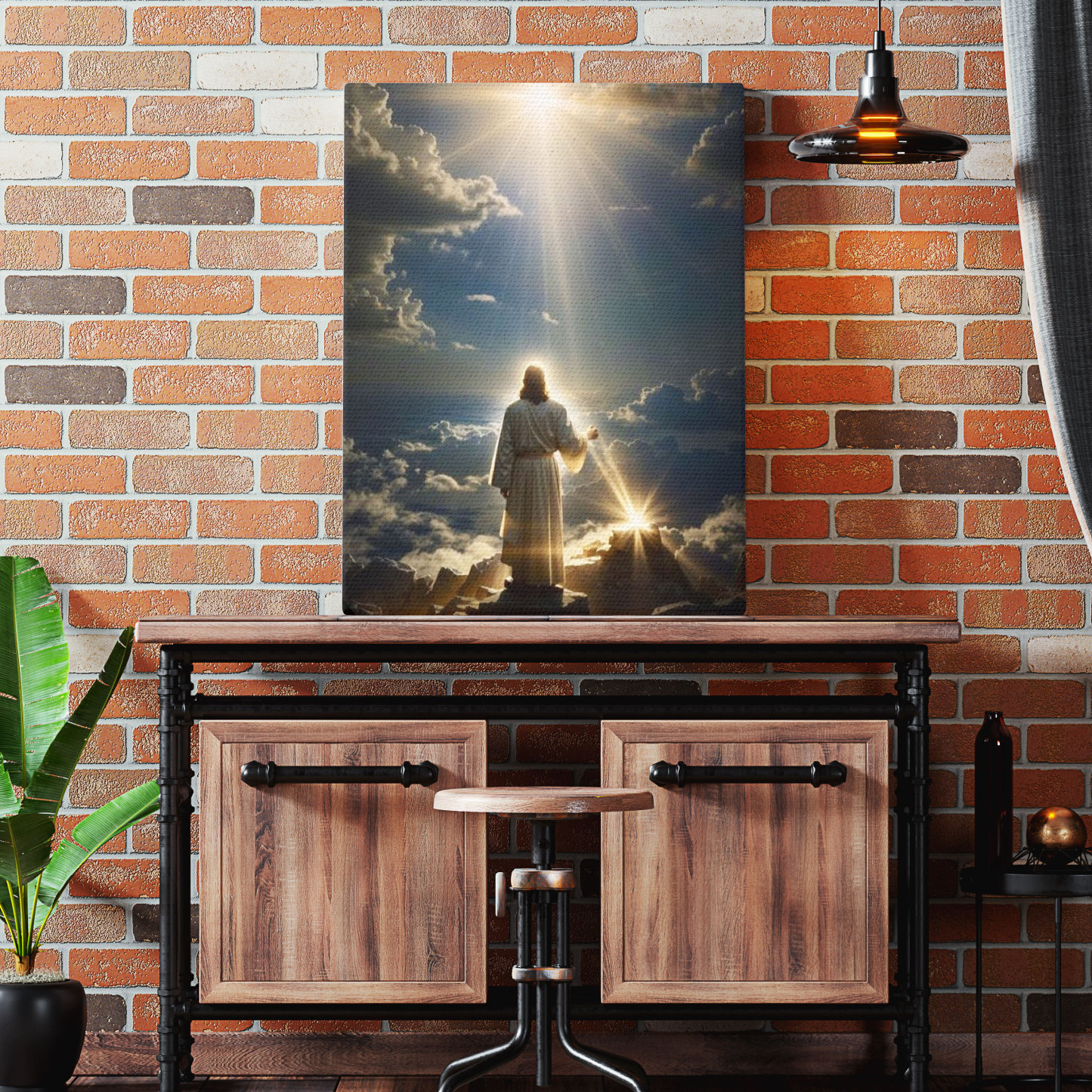 Christ Almighty Returns Christian  Canvas Wall Art