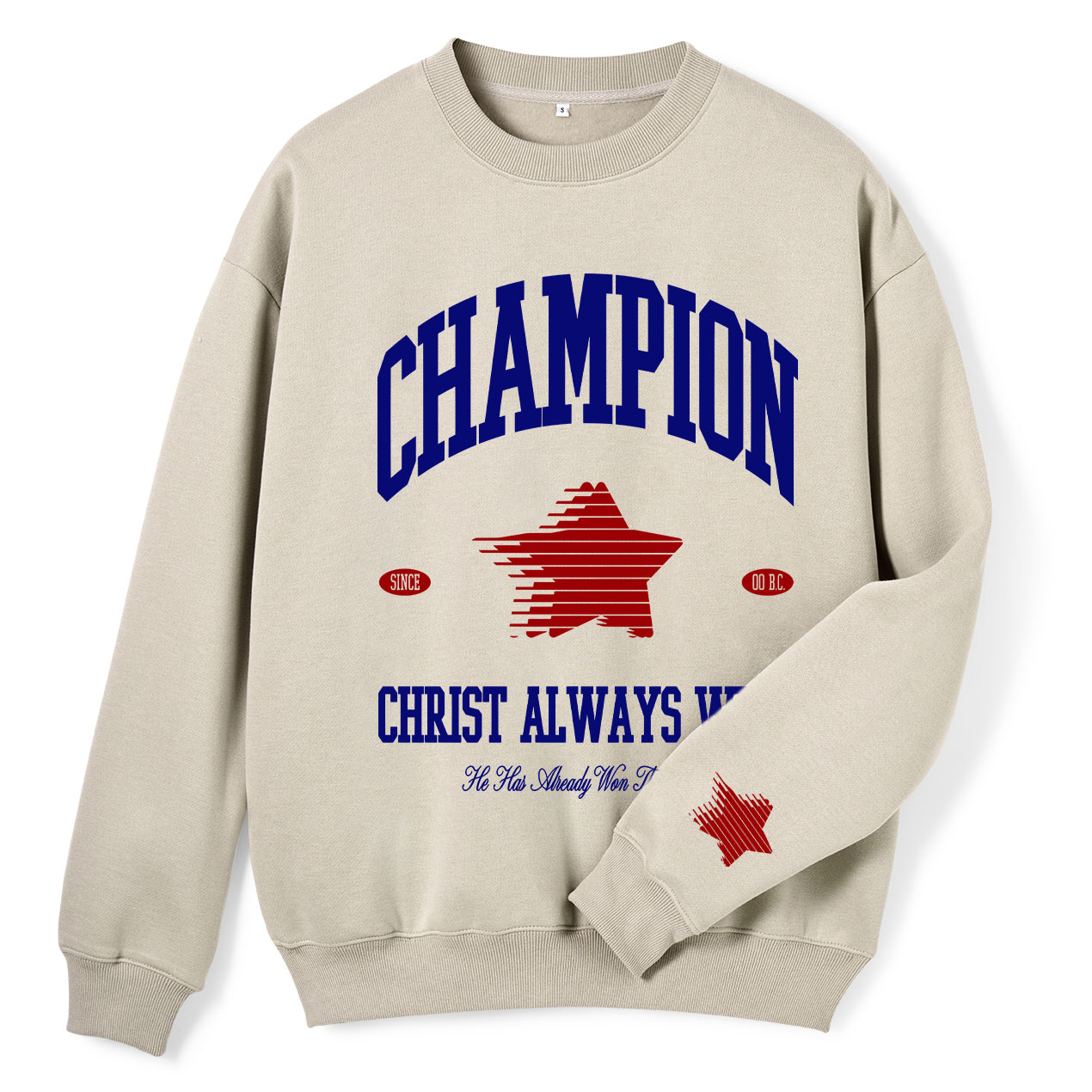 Christ Always Wins Christian Fleece Sweatshirt
