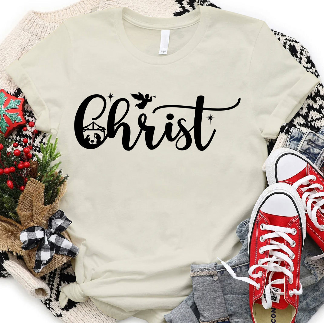Christ Christian Christmas T-Shirt