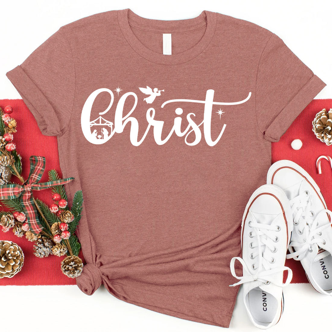 Christ Christian Christmas T-Shirt