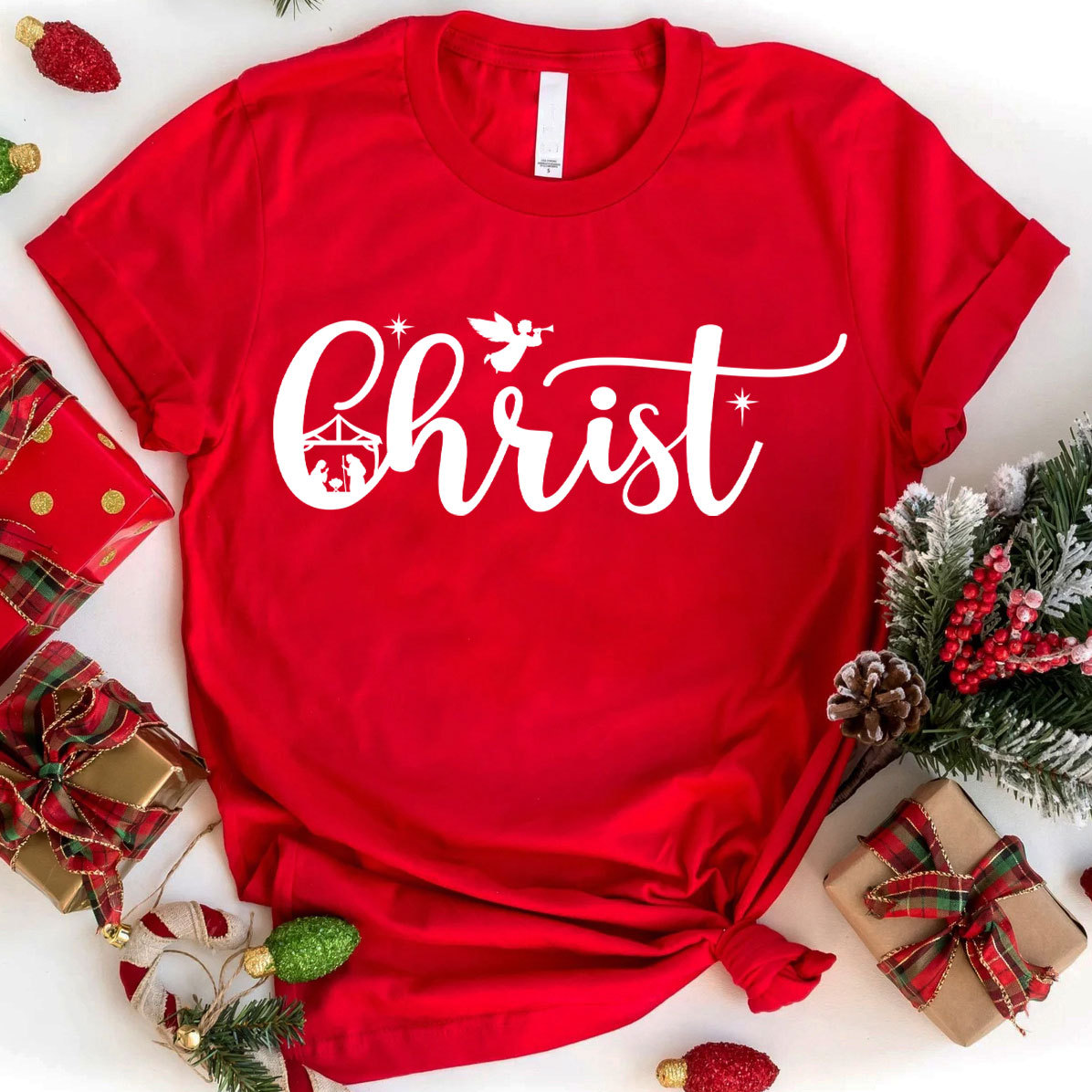 Christ Christian Christmas T-Shirt