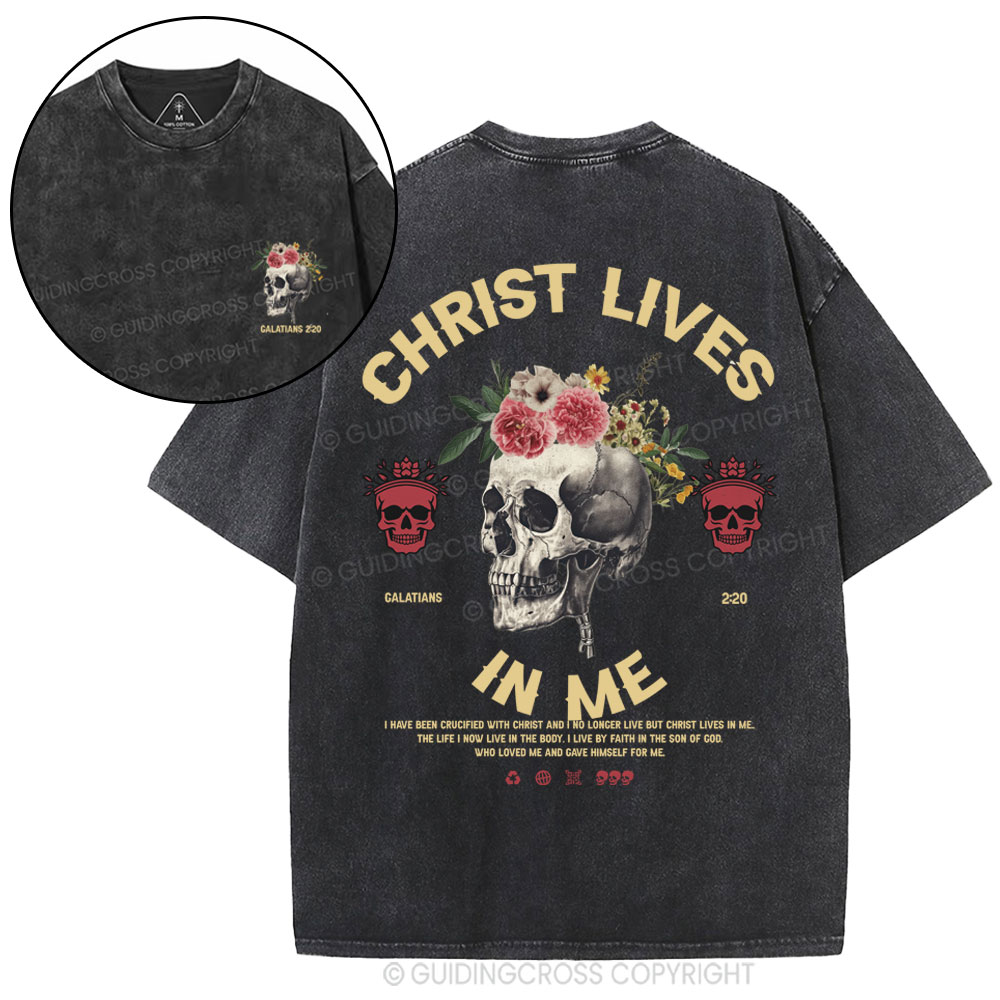 Christ In Me Christian Washed T-Shirt