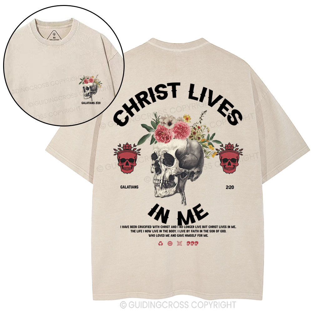 Christ In Me Christian Washed T-Shirt