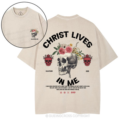 Christ In Me Christian Washed T-Shirt