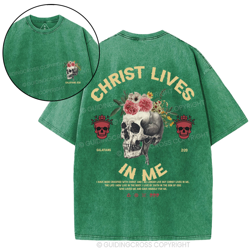 Christ In Me Christian Washed T-Shirt