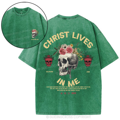Christ In Me Christian Washed T-Shirt