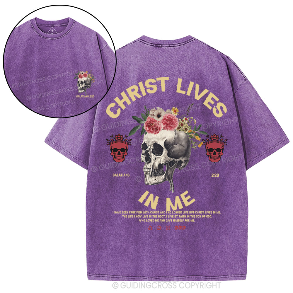 Christ In Me Christian Washed T-Shirt